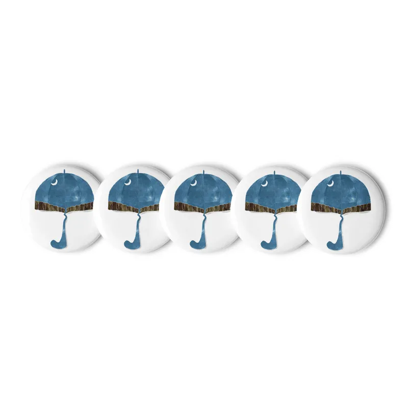 JP7 Pin Buttons · Blue Umbrella